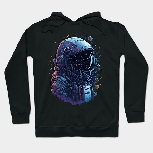 Astronout and Stars Hoodie by Contrapasso